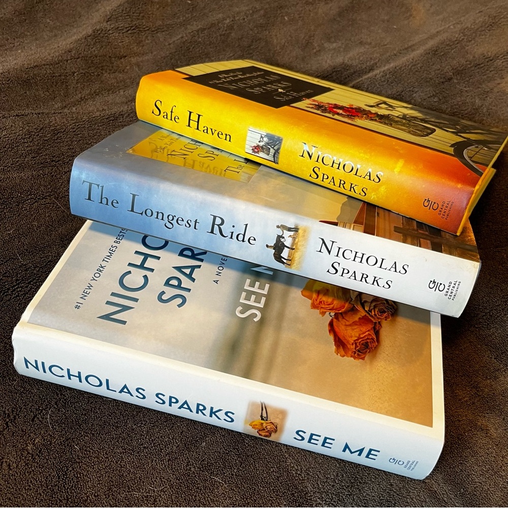 Nicholas Sparks Hardcover Books (3)
